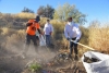 Limpian y reforestan cerro